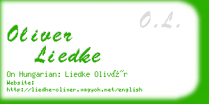 oliver liedke business card